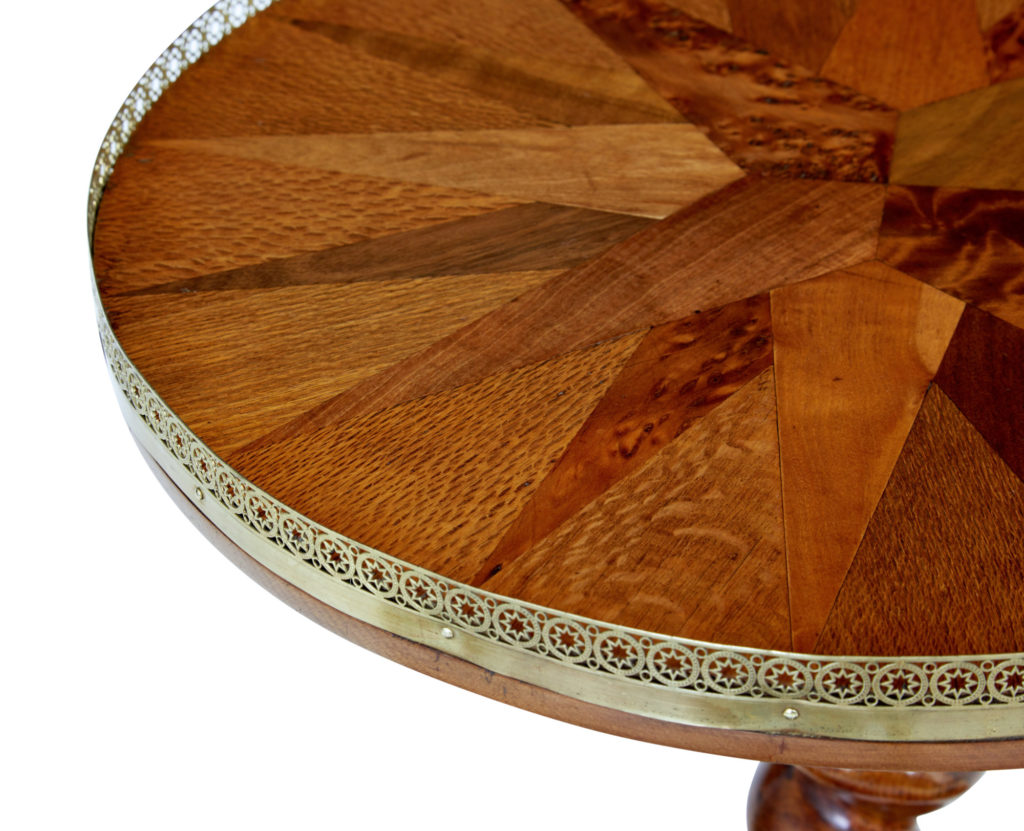 Rare 19th Century Specimen Wood Occasional Table — image 4