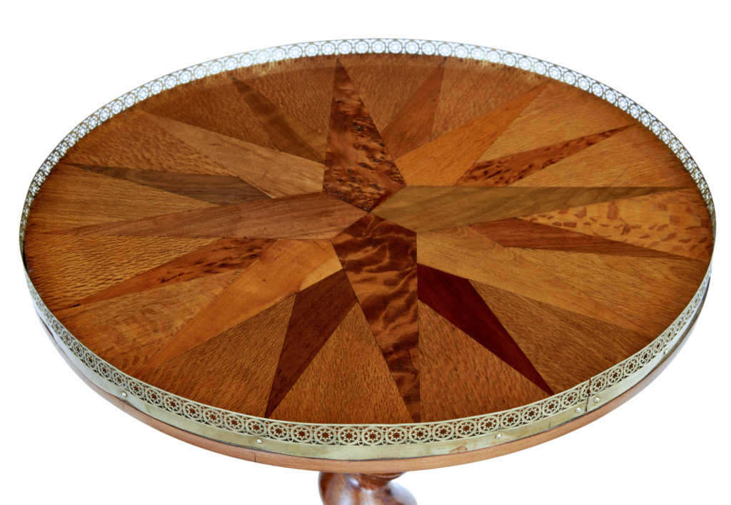 Rare 19th Century Specimen Wood Occasional Table — image 5