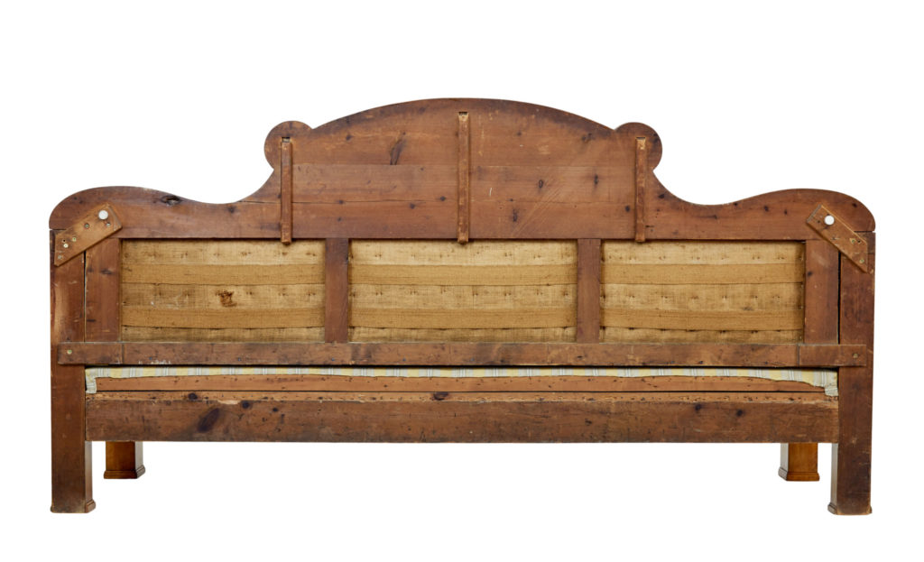 Swedish 19th Century Empire Revival Birch Sofa — image 6
