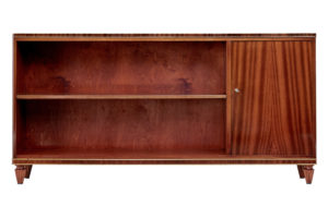 Mid 20th Century Scandinavian Mahogany Open Bookcase — thumbnail 5
