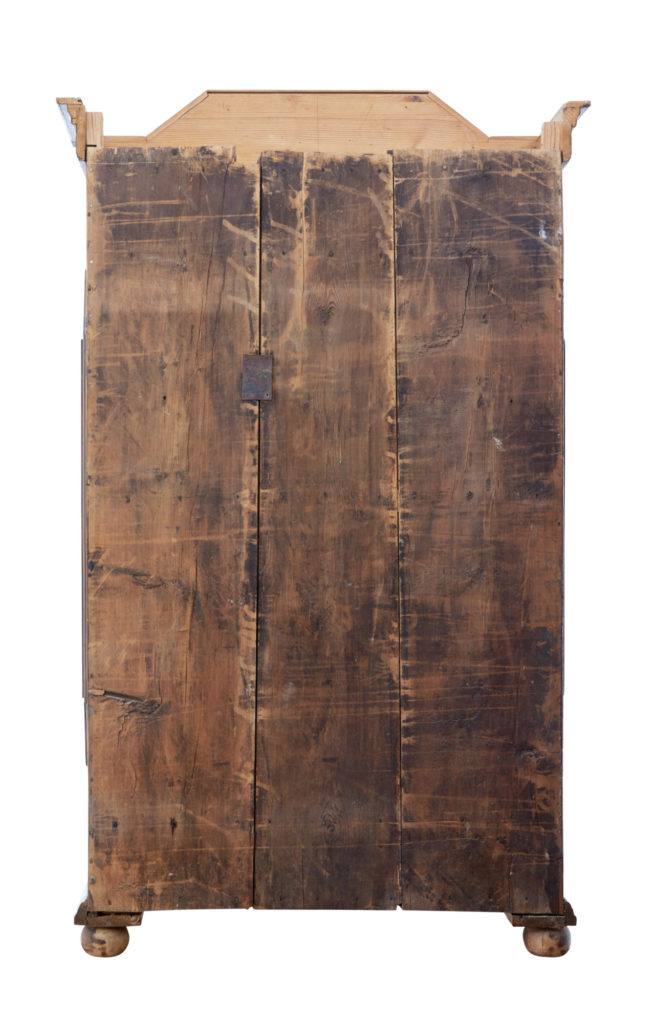 Early 19th Century Swedish Baroque Pine Cabinet — image 4