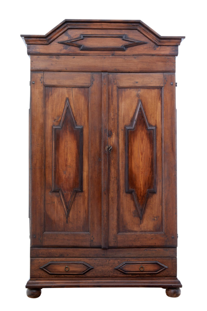 Early 19th Century Swedish Baroque Pine Cabinet — image 8