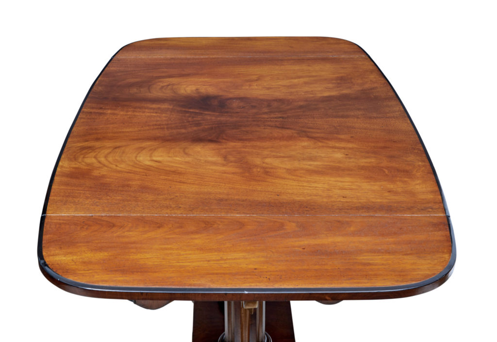 19th Century Mahogany Inlaid Sofa Table — image 2