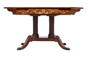 19th Century Mahogany Inlaid Sofa Table — thumbnail 6