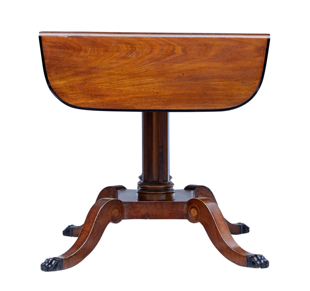 19th Century Mahogany Inlaid Sofa Table — image 5