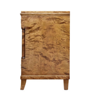 Early 20th Century Art Deco Inlaid Birch Chest of Drawers — thumbnail 3