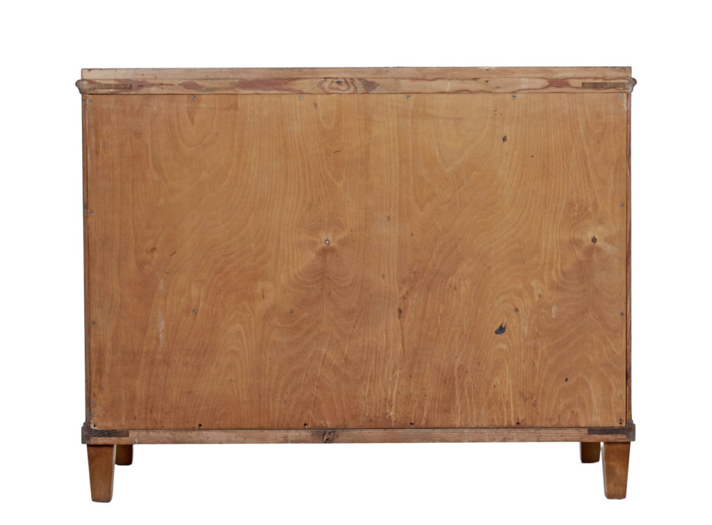 Early 20th Century Art Deco Inlaid Birch Chest of Drawers — image 4