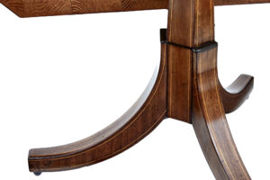 Early 19th Century Empire Inlaid Mahogany Tilt Top Table — thumbnail 2