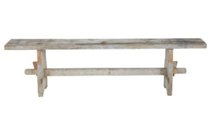 19th Century Rustic Scandinavian Pine Bench — thumbnail 4