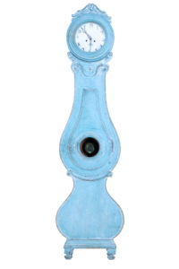 Early 19th Century Painted Swedish Mora Longcase Clock — thumbnail 8
