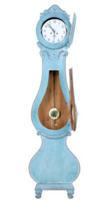 Early 19th Century Painted Swedish Mora Longcase Clock — thumbnail 7