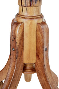 Late 19th Century Oak and Pine Piano Stool — thumbnail 3