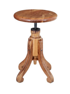 Late 19th Century Oak and Pine Piano Stool — thumbnail 1