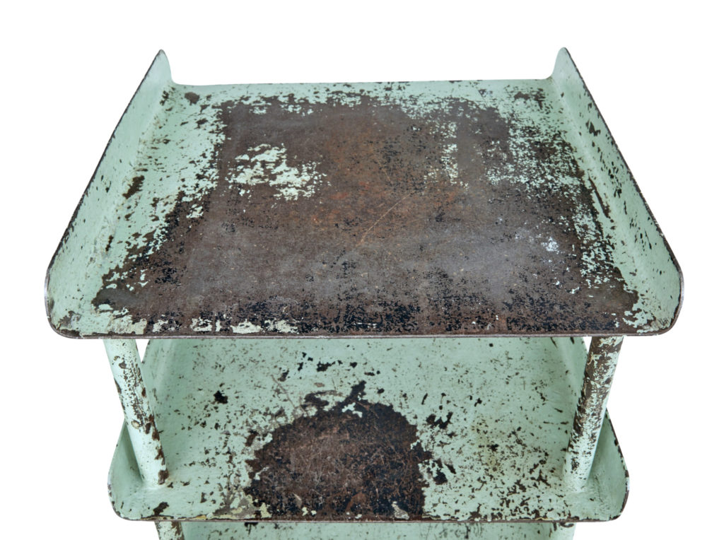 Pair of 1920’s Industrial Steel Storage Stands — image 4