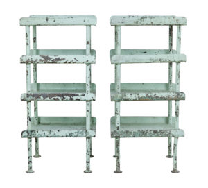 Pair of 1920’s Industrial Steel Storage Stands — thumbnail 6