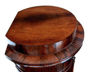 Fine Pair of Mid 19th Century Palisander Pedestal Cabinets — thumbnail 3