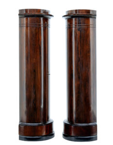 Fine Pair of Mid 19th Century Palisander Pedestal Cabinets — thumbnail 7