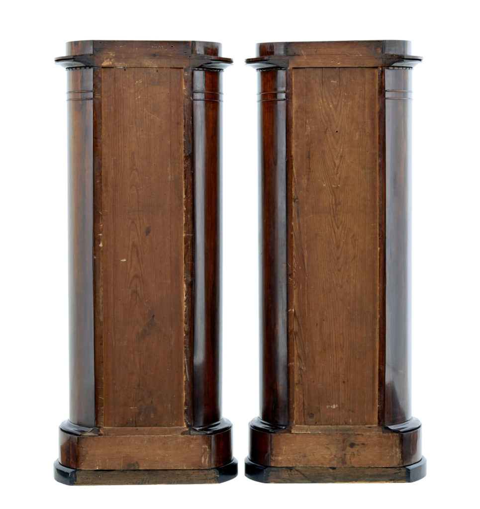 Fine Pair of Mid 19th Century Palisander Pedestal Cabinets — image 8