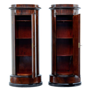 Fine Pair of Mid 19th Century Palisander Pedestal Cabinets — thumbnail 10