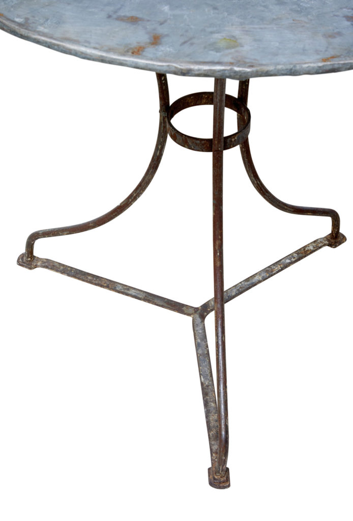 1920’s Round Metal Bistro Table — image 2