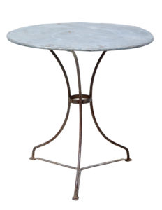 1920’s Round Metal Bistro Table — thumbnail 1