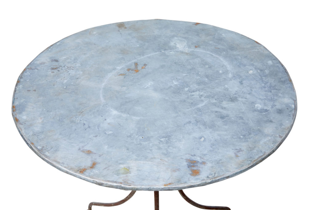 1920’s Round Metal Bistro Table — image 3