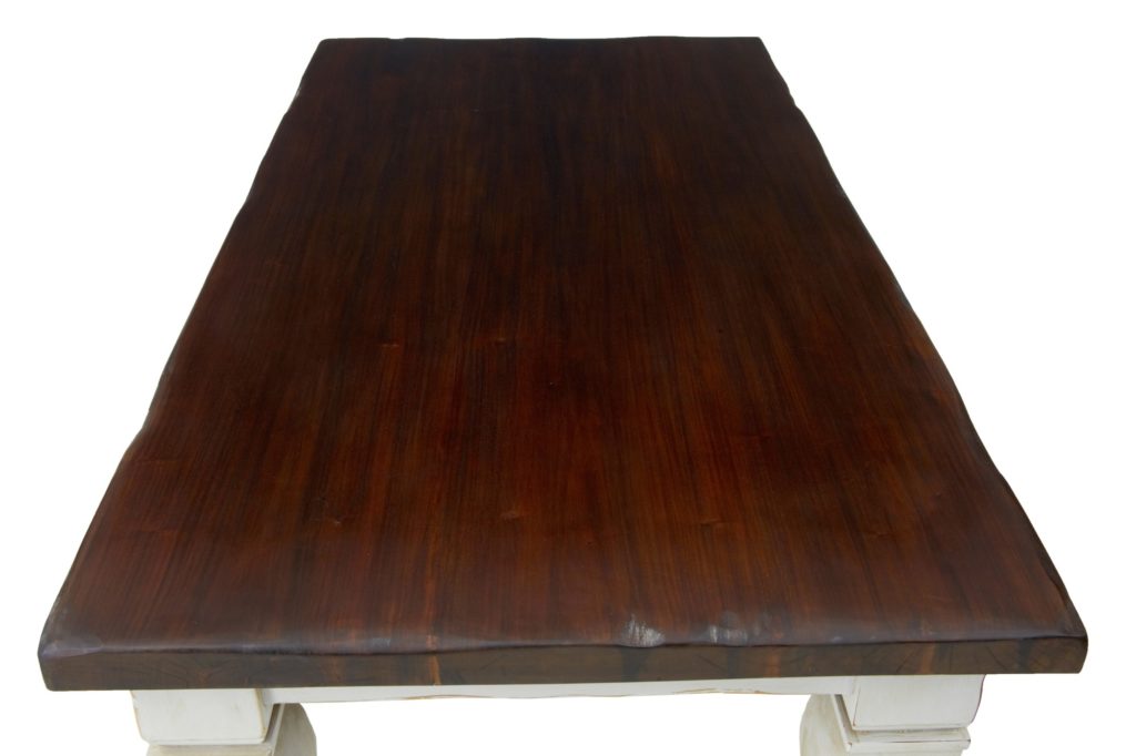 Large 20th Century Painted Hardwood Dining Table — image 3