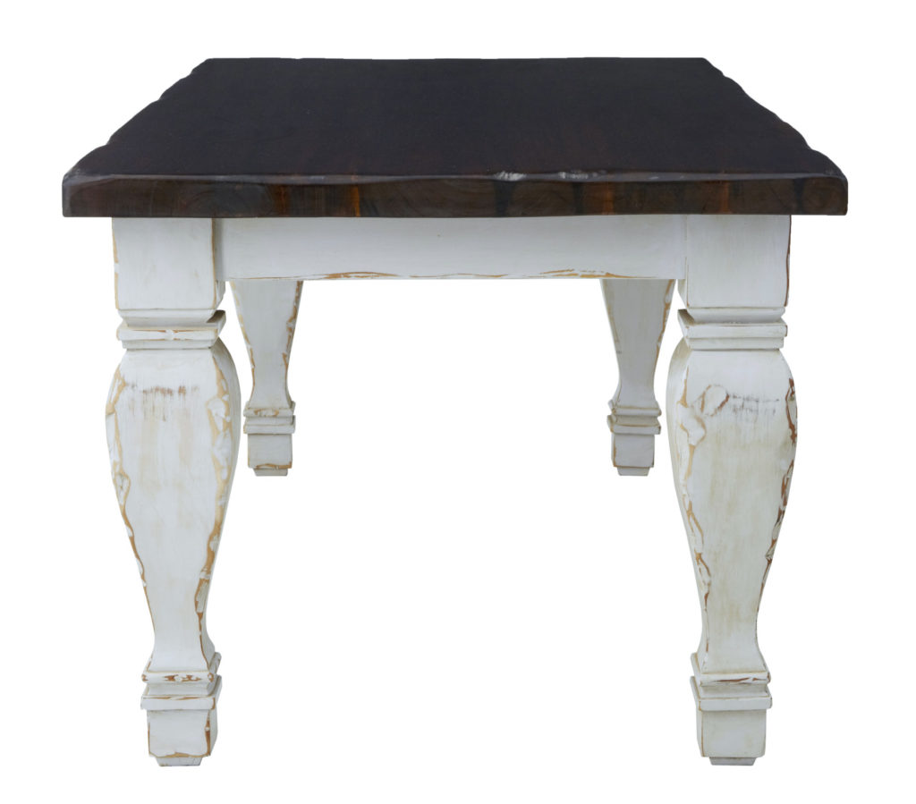 Large 20th Century Painted Hardwood Dining Table — image 4