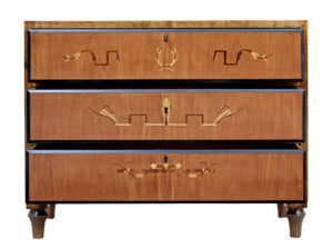Scandinavian Art Deco Inlaid Chest of Drawers — thumbnail 7
