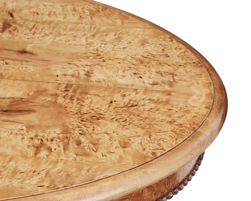 19th Century Burr Birch Oval Occasional Table — image 4