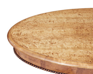 19th Century Burr Birch Oval Occasional Table — thumbnail 5