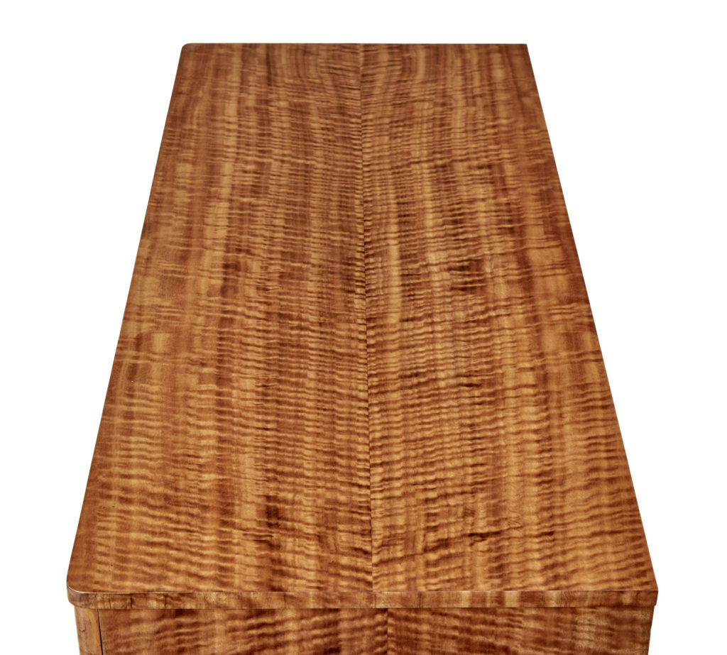 Mid 20th Century Scandinavian Satinwood Chest of Drawers — image 4