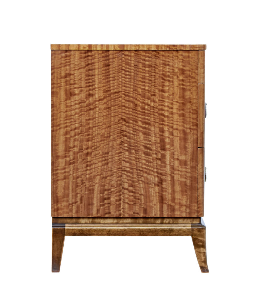 Mid 20th Century Scandinavian Satinwood Chest of Drawers — image 6
