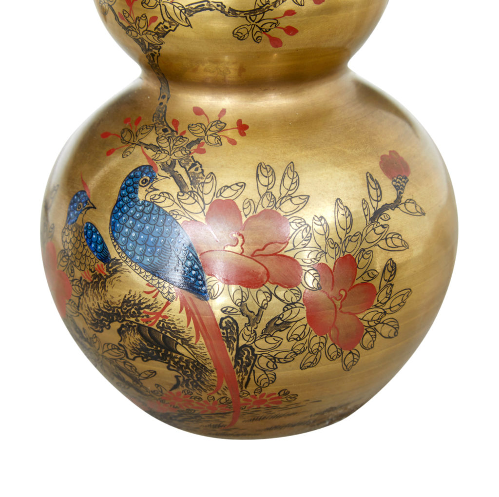 Pair of 1920’s Chinese Republic Hand Decorated Porcelain Vases — image 3