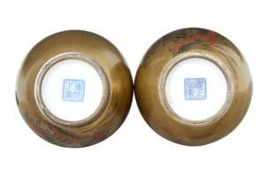 Pair of 1920’s Chinese Republic Hand Decorated Porcelain Vases — thumbnail 4