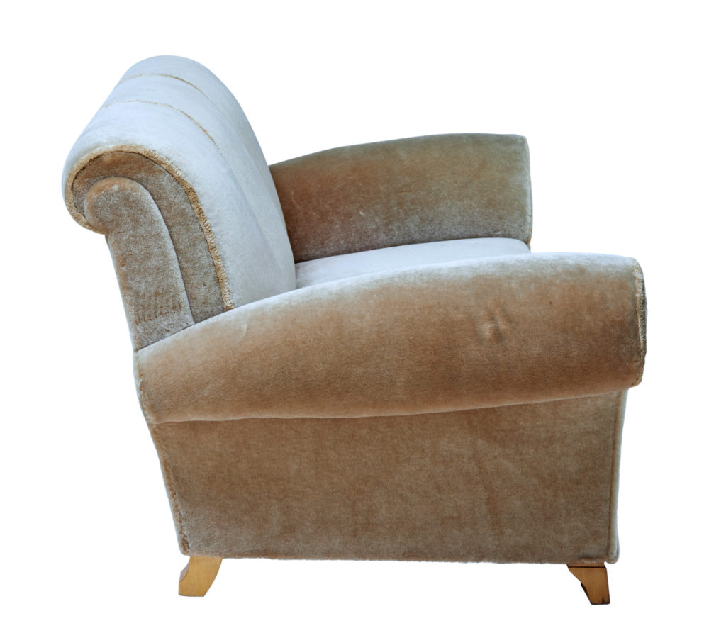 Art Deco Upholstered Armchair and Sofa — image 7