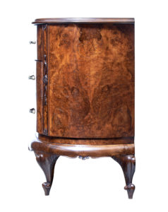 Early 20th Century Bowfront Burr Walnut Sideboard — thumbnail 5