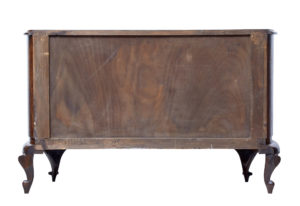 Early 20th Century Bowfront Burr Walnut Sideboard — thumbnail 4