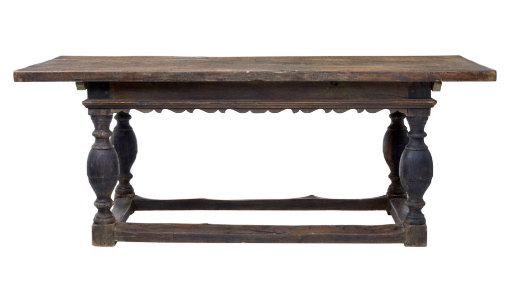 18th Century Scandinavian Baroque Dining Table — image 3