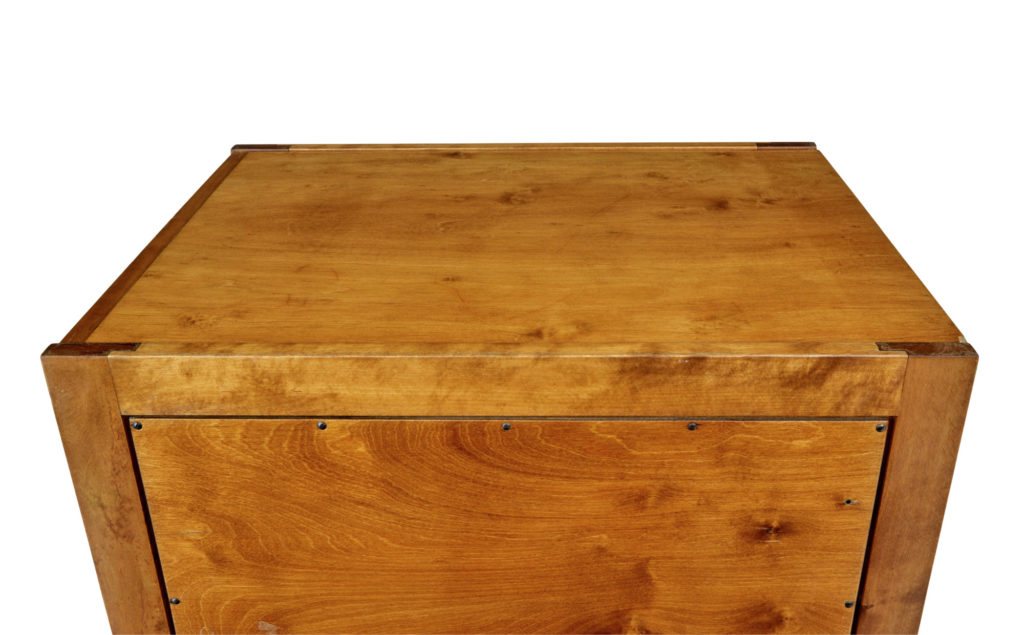Mid 20th Century Scandinavian Birch Filing Cabinet — image 2