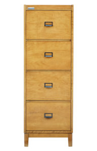 Mid 20th Century Scandinavian Birch Filing Cabinet — thumbnail 8
