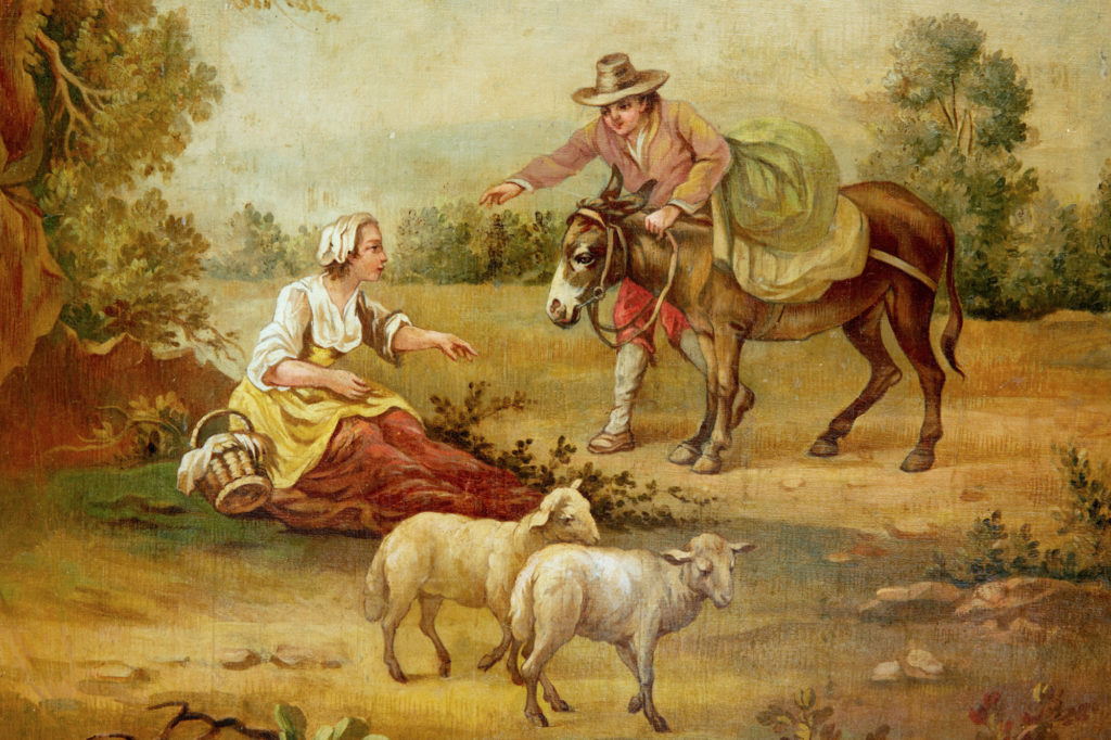 Pair of Rural Late 19th Century Oil on Canvas Paintings — image 3