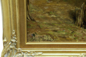 19th Century Oil on Canvas Rural Scene by John Robertson Reid — thumbnail 5