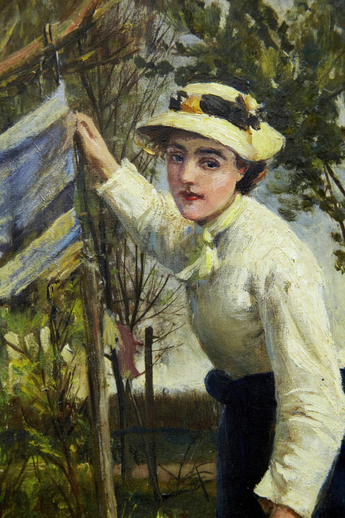 19th Century Oil on Canvas Rural Scene by John Robertson Reid — image 7