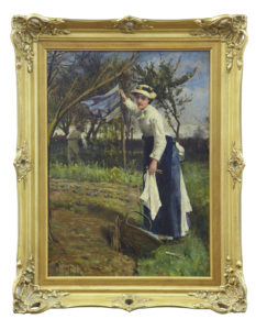 19th Century Oil on Canvas Rural Scene by John Robertson Reid — thumbnail 1
