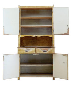 1930’s Swedish Pine Distressed Painted Kitchen Cupboard — thumbnail 7