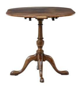 Small Early 20th Century Walnut Occasional Extending Table — thumbnail 2