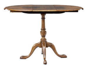 Small Early 20th Century Walnut Occasional Extending Table — thumbnail 1