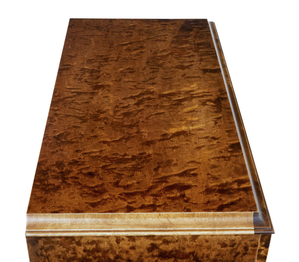 Scandinavian Late Art Deco Birch Inlaid Chest of Drawers — image 2