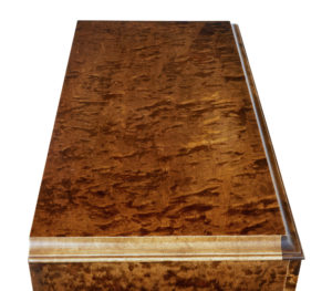 Scandinavian Late Art Deco Birch Inlaid Chest of Drawers — thumbnail 2